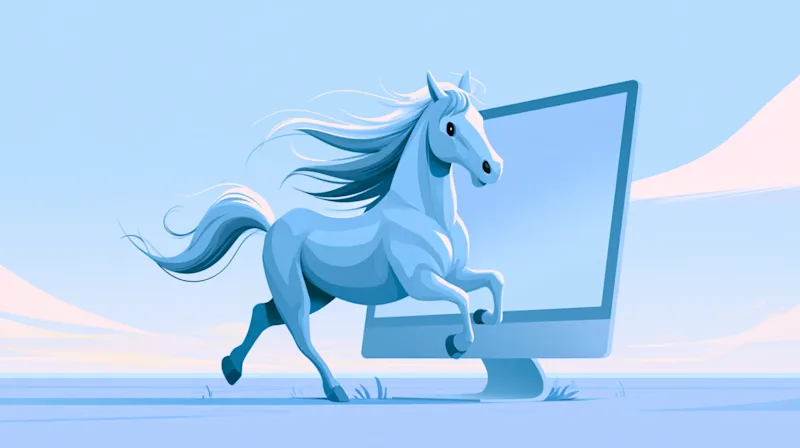 HappyHorse 1.1 — Alibaba Cloud mākslīgā intelekta video modeļa ilustrācija